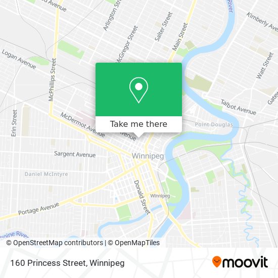 160 Princess Street map