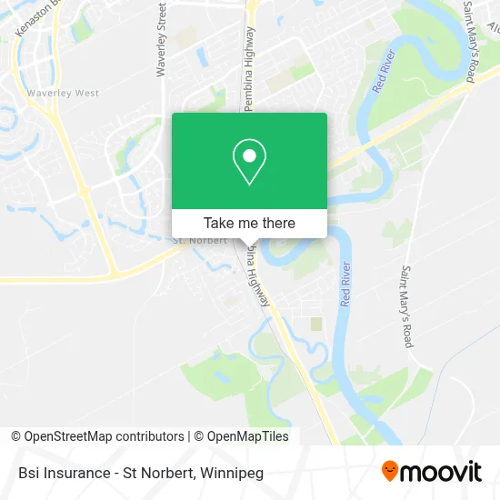 Bsi Insurance - St Norbert map