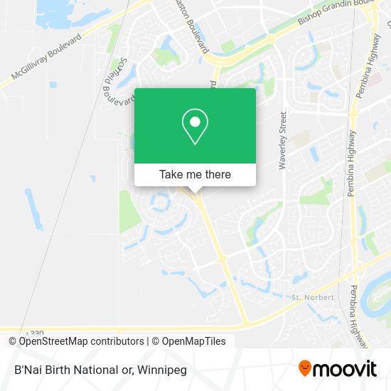 B'Nai Birth National or map