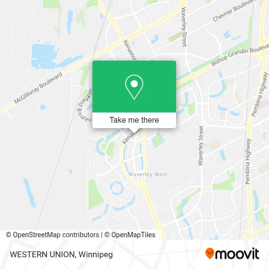 WESTERN UNION map