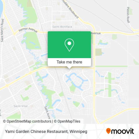 Yami Garden Chinese Restaurant plan
