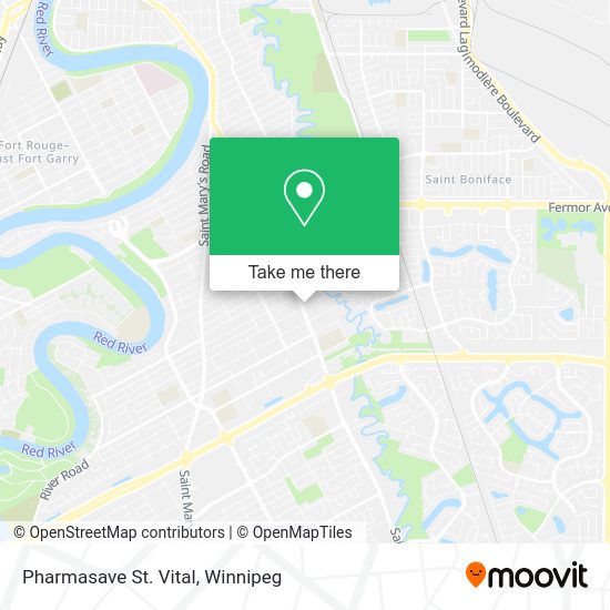 Pharmasave St. Vital map