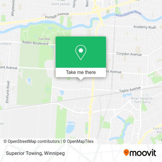 Superior Towing map