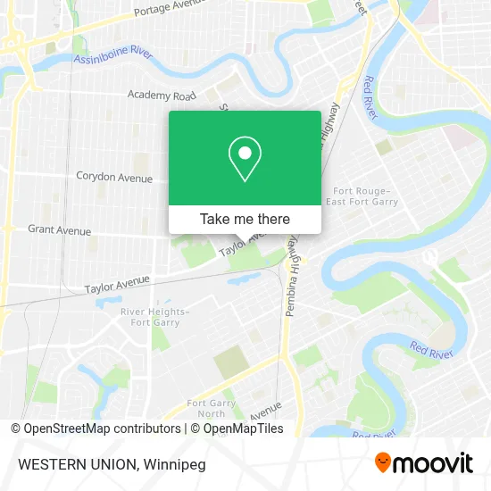 WESTERN UNION map