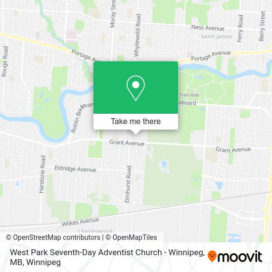 West Park Seventh-Day Adventist Church - Winnipeg, MB map