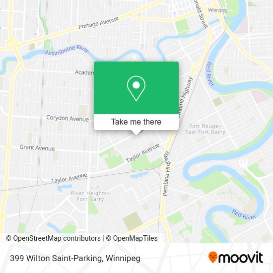 399 Wilton Saint-Parking map