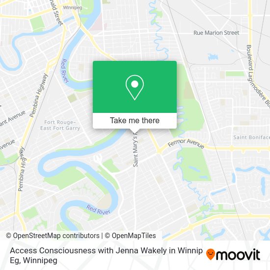 Access Consciousness with Jenna Wakely in Winnip Eg map