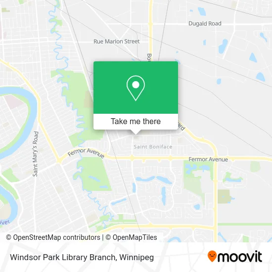 Windsor Park Library Branch map
