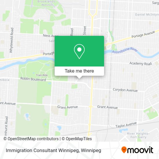 Immigration Consultant Winnipeg map
