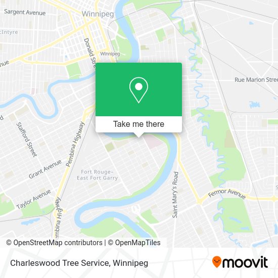 Charleswood Tree Service map