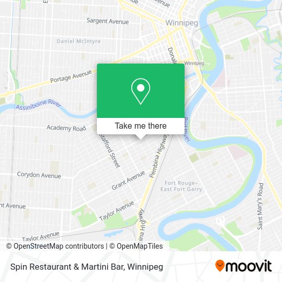 Spin Restaurant & Martini Bar map