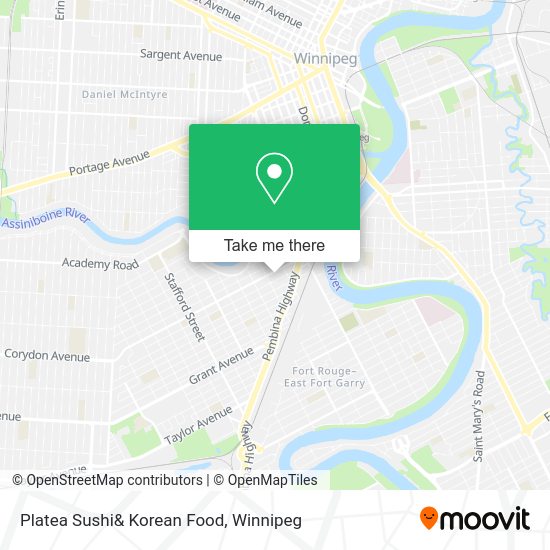 Platea Sushi& Korean Food map