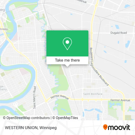 WESTERN UNION map
