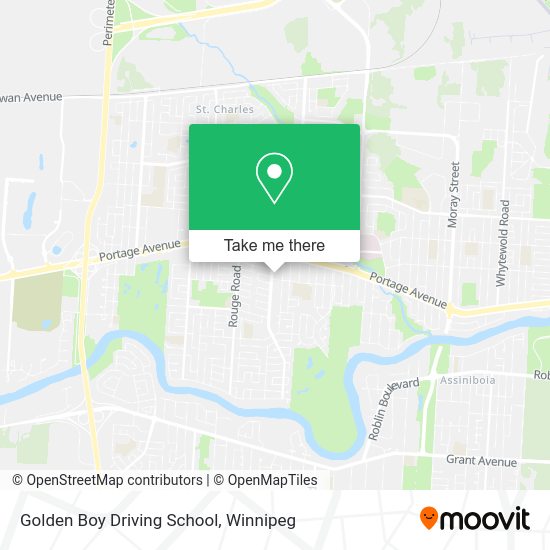 Golden Boy Driving School map