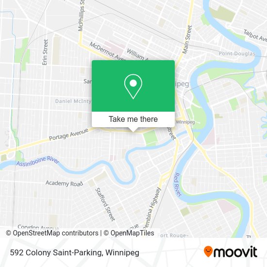 592 Colony Saint-Parking map
