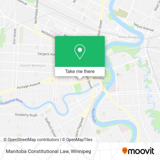 Manitoba Constitutional Law map