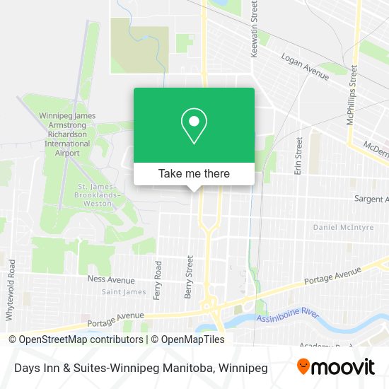 Days Inn & Suites-Winnipeg Manitoba map