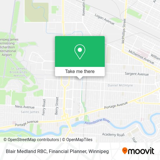 Blair Medland RBC, Financial Planner map