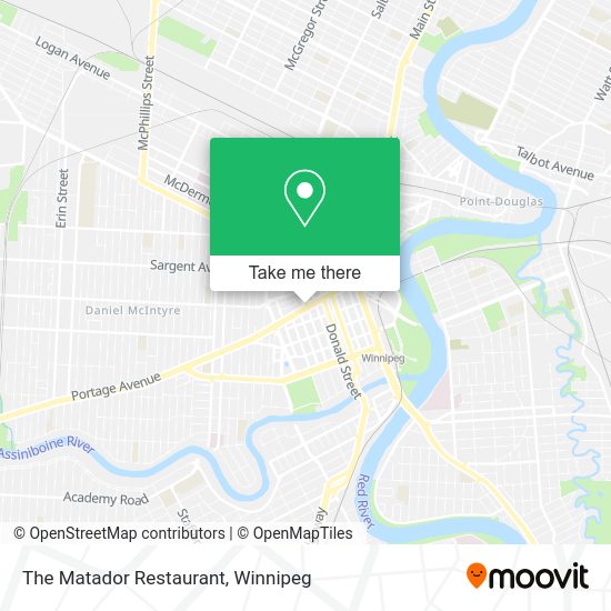 The Matador Restaurant map