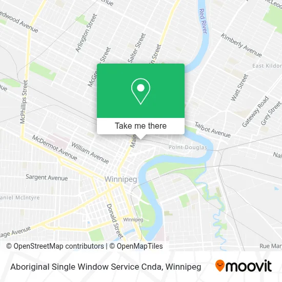 Aboriginal Single Window Service Cnda map