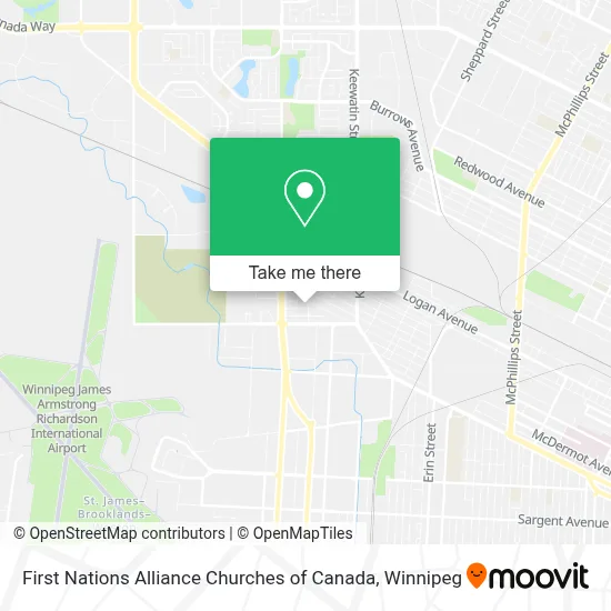 First Nations Alliance Churches of Canada map