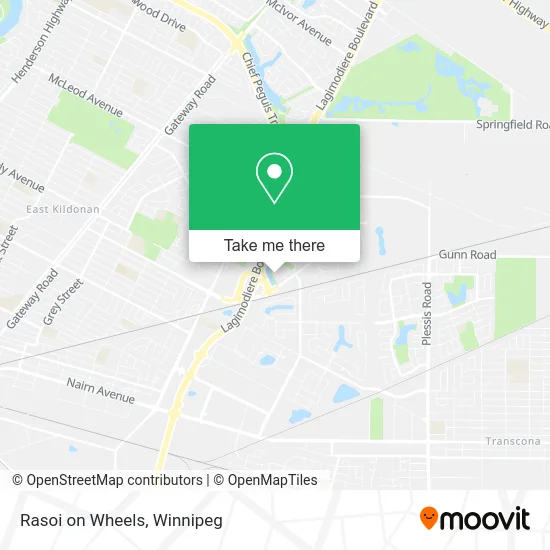 Rasoi on Wheels map