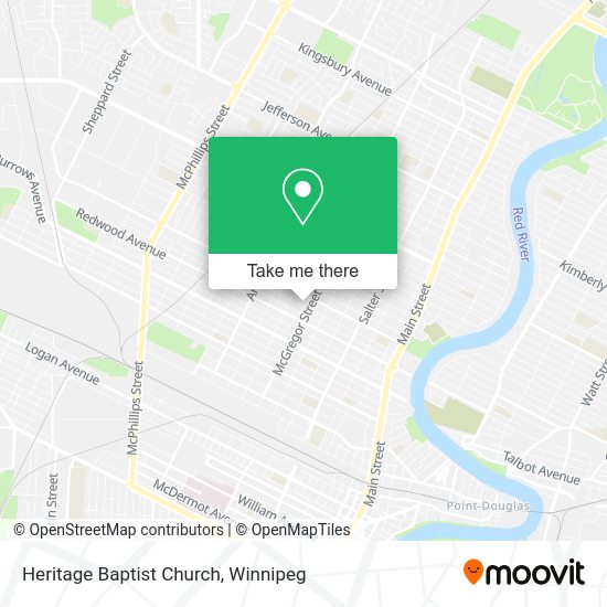 Heritage Baptist Church map