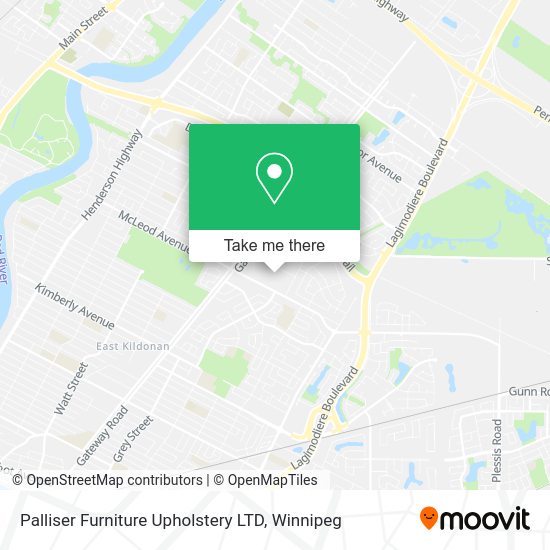 Palliser Furniture Upholstery LTD map