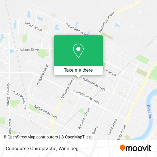 Concourse Chiropractic map