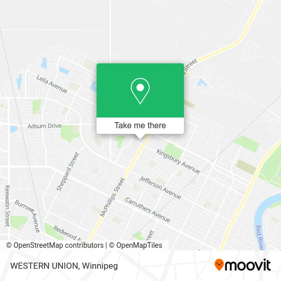 WESTERN UNION map