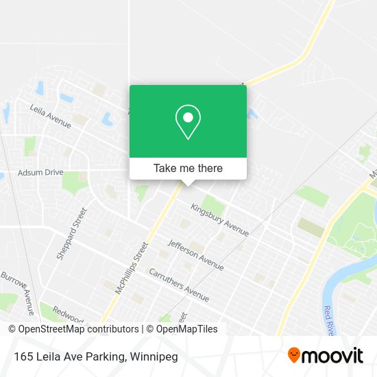 165 Leila Ave Parking map