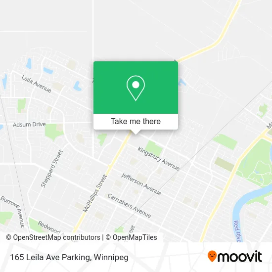 165 Leila Ave Parking map