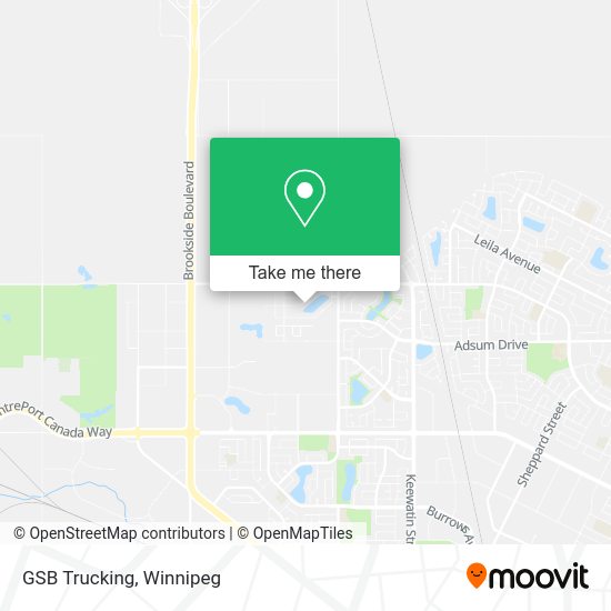 GSB Trucking map