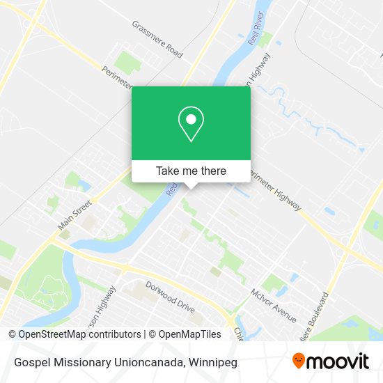 Gospel Missionary Unioncanada map