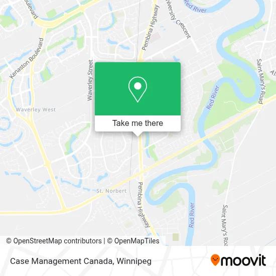 Case Management Canada map