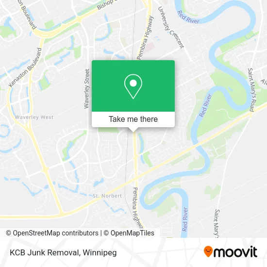 KCB Junk Removal map
