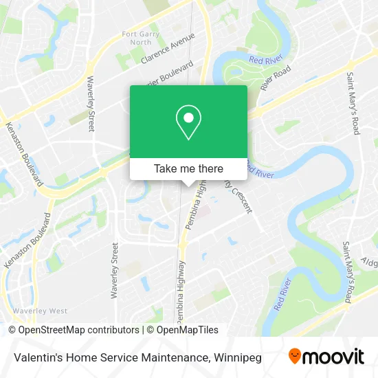Valentin's Home Service Maintenance map