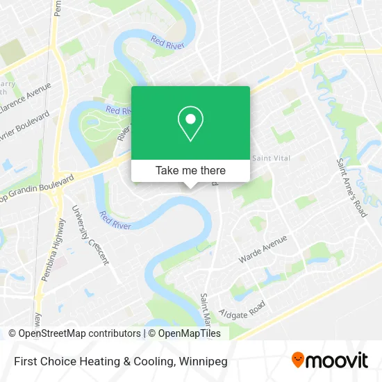 First Choice Heating & Cooling map