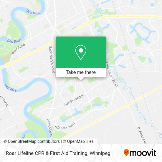 Roar Lifeline CPR & First Aid Training map