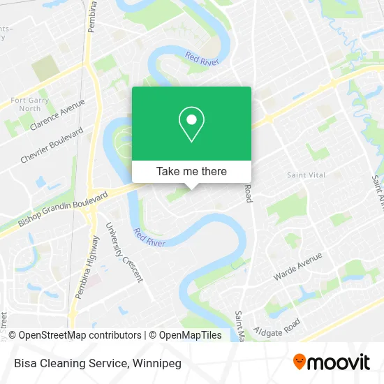 Bisa Cleaning Service map