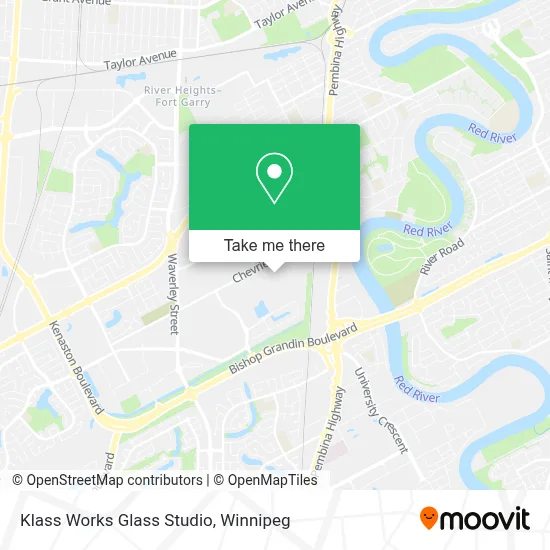 Klass Works Glass Studio map