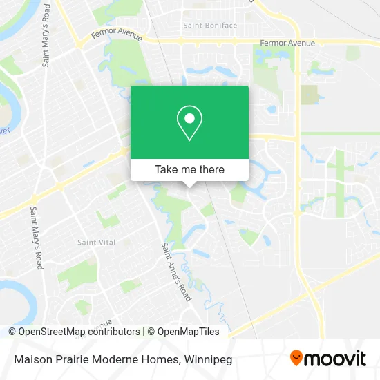 Maison Prairie Moderne Homes map