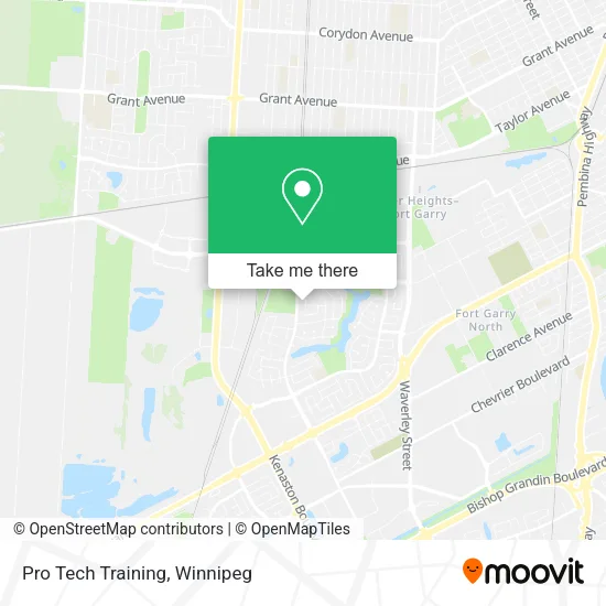 Pro Tech Training map