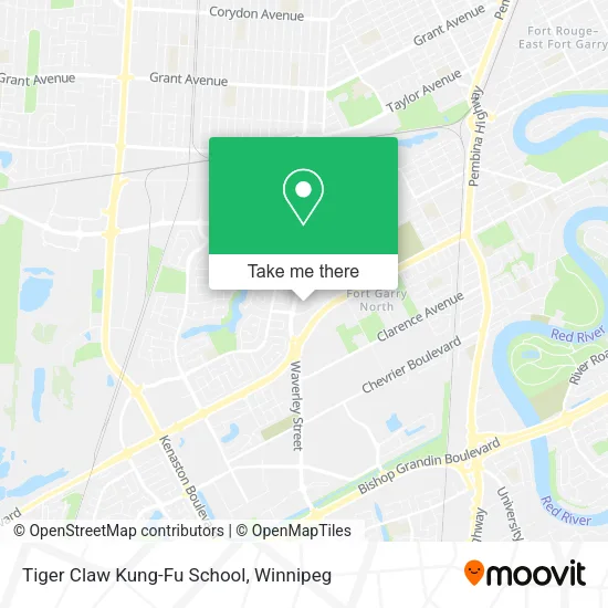 Tiger Claw Kung-Fu School map