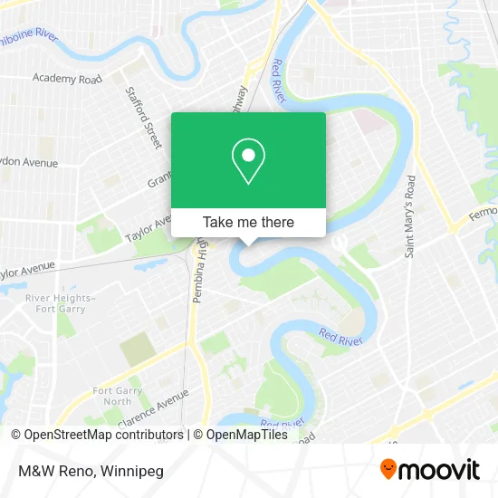M&W Reno map