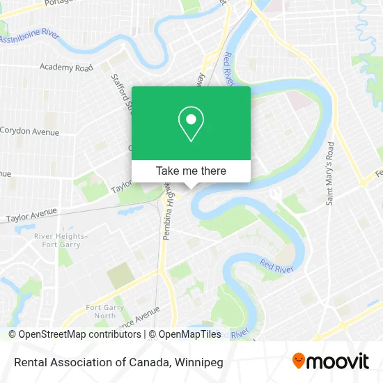 Rental Association of Canada map
