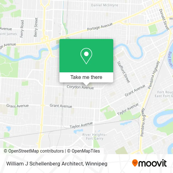 William J Schellenberg Architect map
