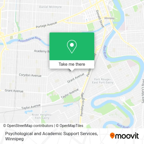 Psychological and Academic Support Services map