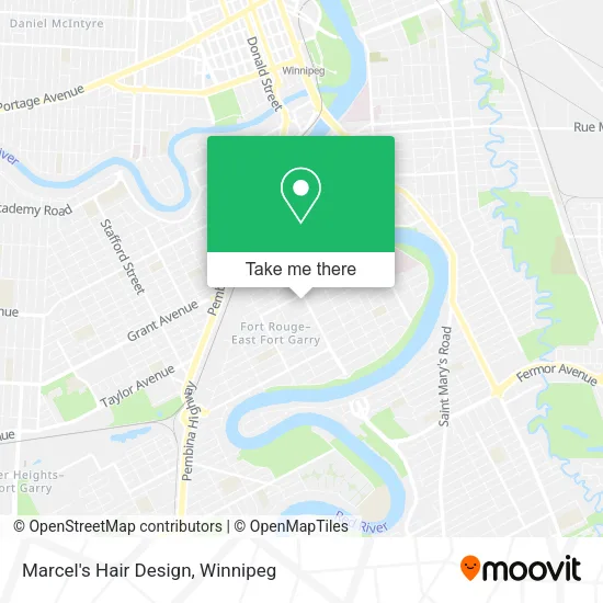 Marcel's Hair Design map