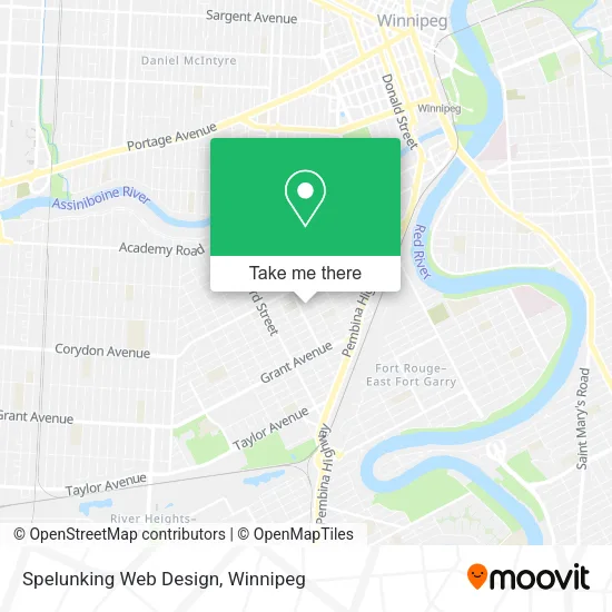 Spelunking Web Design map